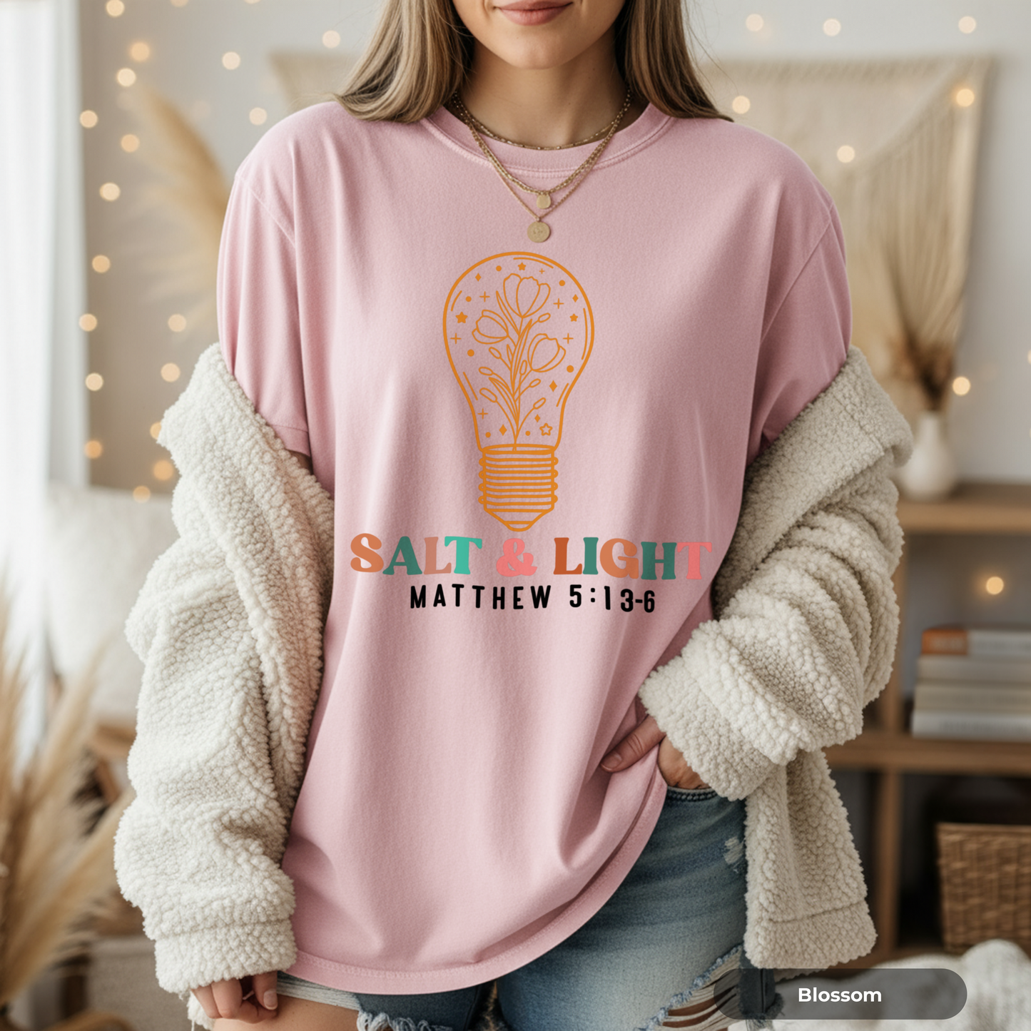 Salt & Light Matthew 5:13-16 T-Shirt | Christian Faith Scripture Tee