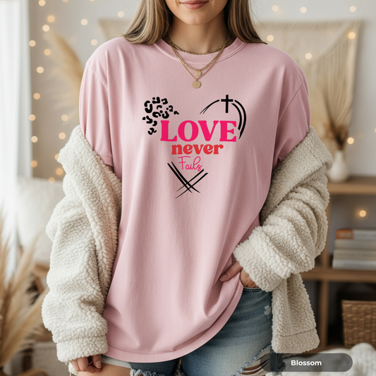 LOVE NEVER FAIL T-shirt