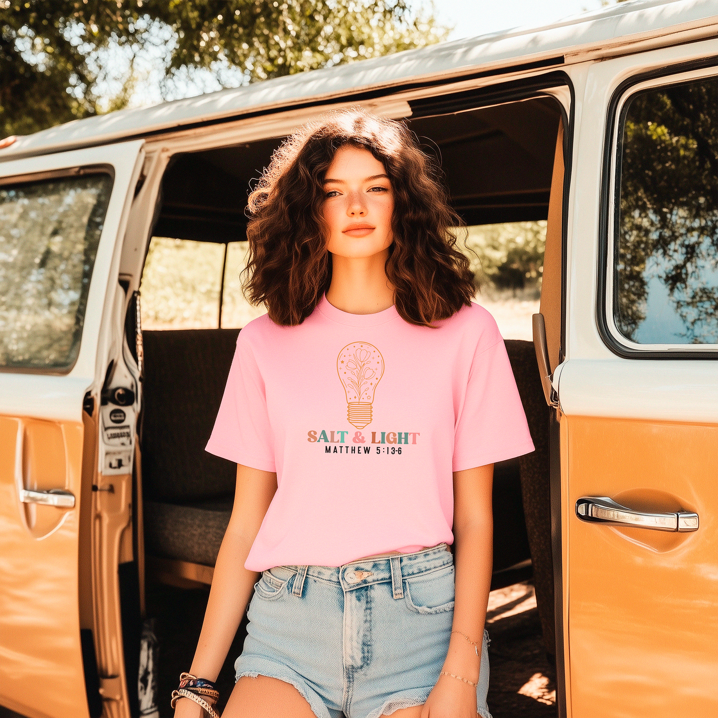 Salt & Light Matthew 5:13-16 T-Shirt | Christian Faith Scripture Tee