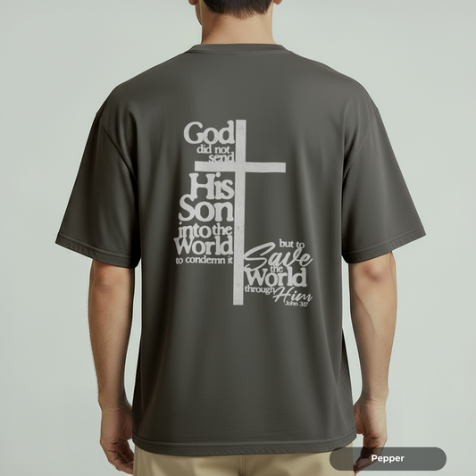 Men Religious God Save the World TSHIRT